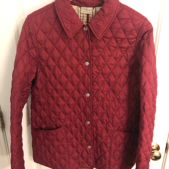 L.L.Bean Diamond Quilted Riding Jacket - Picture 1 of 4